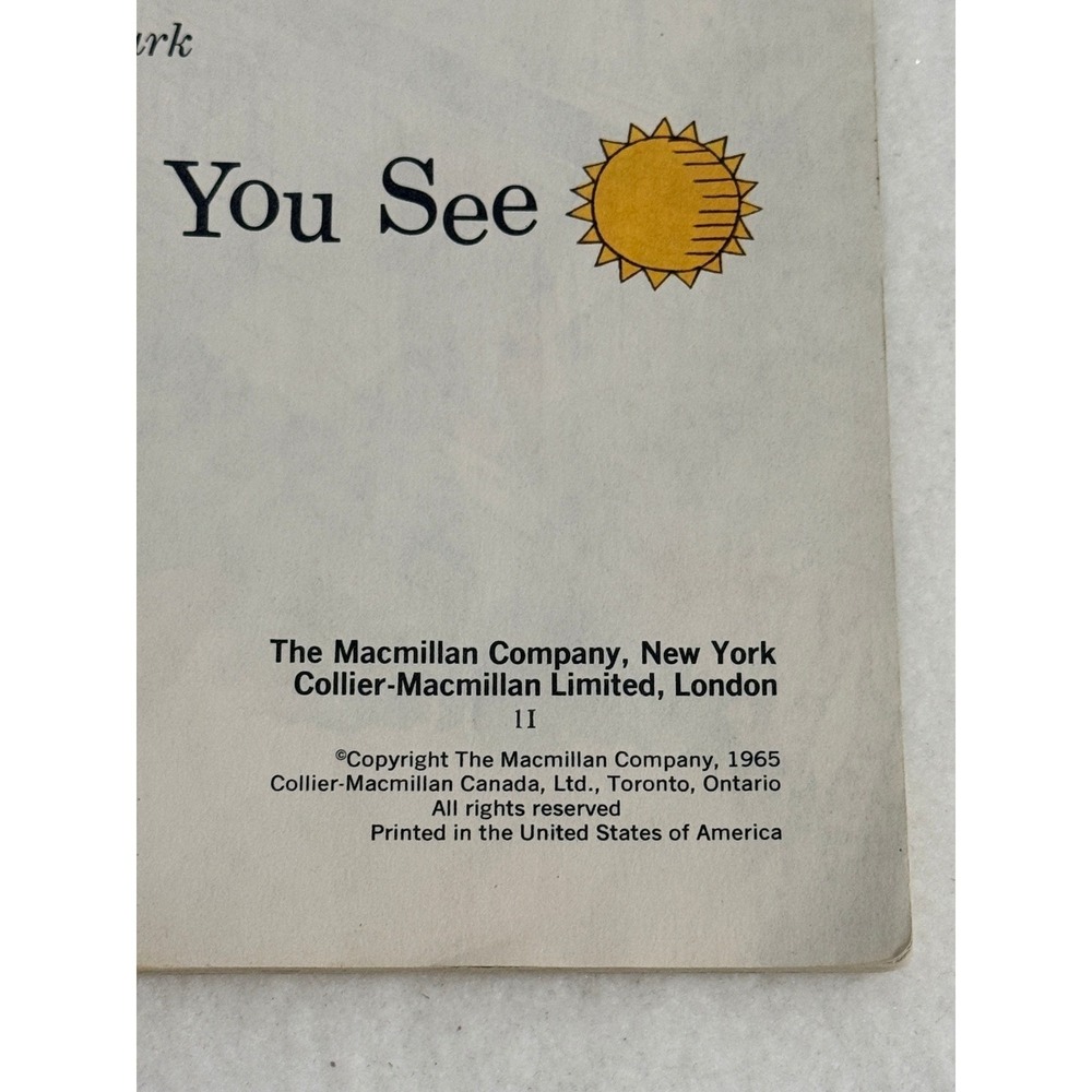 Macmillan Book Kids OS Green Things You See Reading Program Preprimer 3 Vintage - Picture 3 of 5
